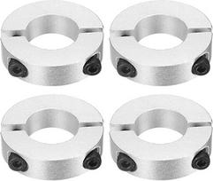 Dvigubo padalijimo koto apykaklė 20 mm skylė Dviejų dalių spaustuko apykaklė 40 mm OD 10 mm storio aliuminio lydinio varžtas Split Ring 4 vnt.