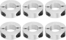 Dvigubo Split Shank apykaklė, 20 mm skylė dviejų dalių spaustuko apykaklė, 40 mm OD, 12 mm storis, aliuminio lydinio varžtas Split Ring, 6 dalys