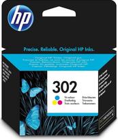 HP 302 originali 3 spalvų rašalo kasetė