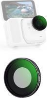 NEEWER CPL filtras, suderinamas su "Insta360 GO Ultra", prisukamas reguliuojamas žiedinio poliarizavimo filtras, daugiasluoksnis HD optinis stiklas, plonas rėmelis, veiksmo kamerų fotografijos priedai, FL-C48