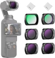 NEEWER Magnetinių ND CPL UV filtrų rinkinys, suderinamas su DJI Osmo Pocket 3 Creator Combo priedais, neutralaus tankio filtras Poliarizuojantis filtras ND ND ND16/PL ND32/PL ND64/PL ND256/PL, 6 vnt., objektyvo filtras
