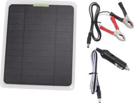 Saulės energijos skydelis 10W Typ C Dual USB Ausgang Solar Lade Panel DC12V für Outdoor Arbeit Reisen Camping Ausbildung