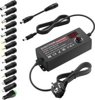 SHNITPWR Universalus 3,5 V ~ 24 V maitinimo šaltinis 48 W 2 A kintamosios/ nuolatinės srovės perjungimo maitinimo šaltinio adapteris su 14 vienetų adapterio kištuku, skirtas 3,5 V-24 V elektroniniams prietaisams, paveikslėlių rėmeliams, kūdikių stebėjimo
