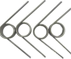 Torsioninė spyruoklė 2,5 mm skersmens 2,5 mm kairiojo posūkio V formos besisukanti sukimo spyruoklė (5 lapai (10 vienetų), 30 mm, 2,5 mm (60 kampas))
