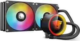 TZMRIT TK1 spalvotas lengvas Aio vandens aušinimo aušintuvas CPU aušintuvui 800-1800 aps/min PWM ventiliatorius LGA115X/1200/1700/1366/2011/2066, skirtas FM2/FM2+/AM3+/AM4/AM5 (240BK)