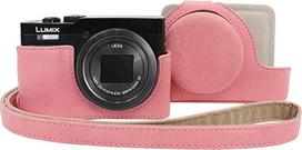 VOVMOEYA Tasche für Panasonic Lumix DC-TZ99 mit verstellbarem Schultergurt, TZ99 Hülle, PU-Leder, Kameratasche, Schutzhülle, Koffer, Camera Case