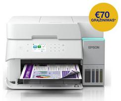 Epson EcoTank L6376 Baltas A4 daugiafunkcis spausdintuvas su „Wi-Fi“, ADT, dvipusio spausdinimo, skenavimo, kopijavimo funkcijomis ir „AirPrint“ rašalo talpykla, kurios rašalo pakaks iki 3 metų