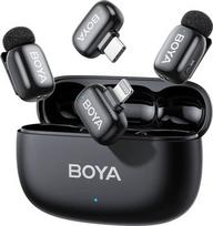 Boya wireless microphone mini 2-01 Lightning/USB-C, matte black