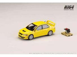 PRE-ORD3R Hobby Japan Modeliukas Mitsubishi Lancer GSR Evolution 7 with Engine Display Model, dandelion yellow