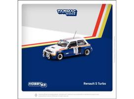 PRE-ORD3R Tarmac Modeliukas 1/64 1985 Renault 5 Turbo #11 Attila Ferjancz / Janos Tandari Rally Costa Brava, blue/white