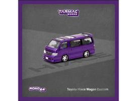 PRE-ORD3R Tarmac Modeliukas 1/64 Toyota Hiace Wagon Custom, purple