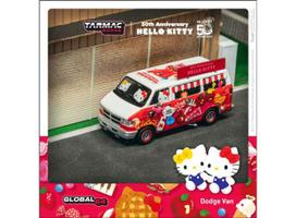 PRE-ORD3R Tarmac Modeliukas 1/64 Dodge Van *Hello Kitty Food Truck*, various