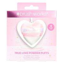 BRUSHWORKS True Love Powder Puffs 4pcs