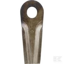 Žoliapjovės peilis LH/RH 132x50x4mm ovalios angos 23,0x20,5mm Tinka Kongskilde JF/Stoll 25 pack 13800013KR