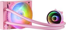 "Mars Gaming ML-ONE120 Pink", CPU aušinimas vandeniu, TDP 200 W, "Infinity Mirror", FRGB tylus ventiliatorius, universalus daugiašakis