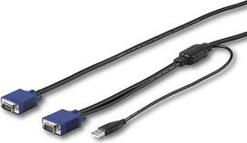 "StarTech.com" KVM kabelis, skirtas montuojamoms konsolėms - 1,8 m ilgio VGA ir USB KVM konsolės kabelis