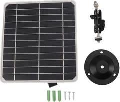 10W saulės kolektorius saugumo kamerai Monokristalinis silicio USB lauko saulės įkrovimo skydelis su 360 laipsnių reguliuojamu laikikliu namams