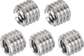 5 vnt. 1/4" moteriškojo ir 3/8" vyriškojo trikojo adapterio fotoaparato trikojui 1/4" aukščio legiruotojo plieno per skylę