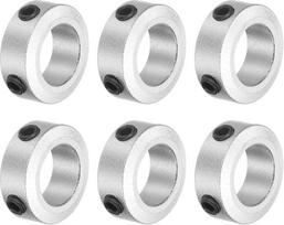 6 vnt. varžtų kaklo rinkinys 13 mm skylės aliuminio lydinio veleno apvadai 22 mm OD 8 mm pločio ašies batai, skirti linijiniam strypo veleno vadovui