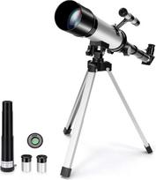 Astronominis teleskopas 360/50 mm kosminis teleskopas Padidinimas 90X HD monokulinis refraktoriaus teleskopas Nešiojamas kelioninis teleskopas su trikoju vaikams, pradedantiesiems