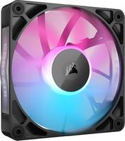 CORSAIR iCUE LINK RX120 RGB 120 mm PWM ventiliatorius - magnetinis kupolo guolis - vienas ventiliatorius - juodas