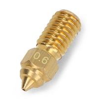 0.6 mm antgalis Elegoo Neptune 4/4 Pro 3D spausdintuvams - 1.75 mm filamentas - žalvaris