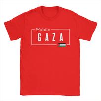 Gaza Palestina Vėliava Marškinėliai Vyriški Grynos Medvilnės Naujoviški Marškinėliai Apvalia Kaklo Iškirpte Marškinėliai Trumpomis Rankovėmis Apranga Dovanojimo Idėja S