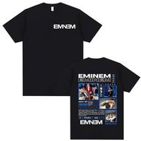 Reperis Eminemas Slim Shady Albumas 2025 Spausdinti marškinėliai Unisex Mada Hip Hop O-Neck Oversized T-Shirt Vyrai Moterys Marškinėliai Gatvės apranga S