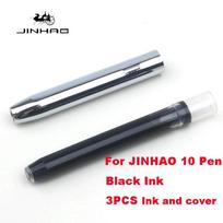 JINHAO 10 Press Fountain Pen Retractable EF/F Nib Metal with Clip Special Collection Fashion School Supplies Stationery Hot Sell F Nib (0.5MM)