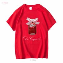 Dr Pepper Meme Coquette Tumblr Y2K Silly Heavy Cotton T Shirt long or short sleeves vintage Washed designer clothes Casual Soft S