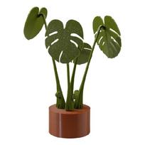 Dekoratyvinis Monstera padėkliukų rinkinys su magnetiniu stiebu ir vazonėliu. Puikiai tinka dovanai ir stalo apsaugai
