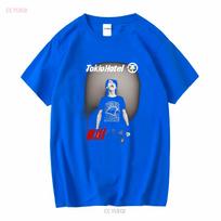 Tokio Hotel grupė Bill Kaulitz Marškinėliai Plakatas Juoda Trumpomis rankovėmis S 5XL 1F1030 vintage Skalbtas Grafinis Stilingas homme Unisex Laisvalaikio S gray