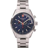 Šveicariškas Alpine Military Pegasus Chronograph Nerūdijančio Plieno Mėlynas Ciferblatas Kvarcinis 7086.9135 100M Vyriškas Laikrodis mėlyna