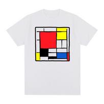 Mondrian Vintažiniai marškinėliai NEOPLASTICIZMAS Medvilniniai Vyriški Nauji TEE MARŠKINĖLIAI Moteriškos Viršutinės dalys S