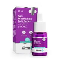 The Derma Co 10% niacinamido serumas su 2% cinko nuo spuogų žymių, riebalų reguliavimui, tamsių dėmių, 10 ml