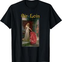 Sir Loin Juokingas Sirloin kepsnio pokštas Viduramžių apdovanojimo meno marškinėliai S juoda
