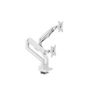 Arozzi Desk Mount | Neo Duo - Gas Spring Monitor Arm AZ-ALZARE-NEO-DUO-WT | Tilt, Swivel, Rotation | Maximum weight capacity: 9 kg | White
