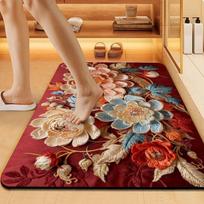 New diatomaceous earth bathroom mat, non-slip, absorbent, stain-resistant, quick-drying, toilet door mat 40x60cm balta