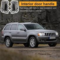 1 pora priekinių vidinių durų rankenėlių 1JV461J3AA 1JV471J3AA Jeep Grand Cherokee 05-11 LHD 82139 82134 vidinė durų rankena pilka pilka spalva