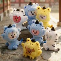 BT21 K-Tigras (K-Horangi) Pliušinis žaislas – KOYA, RJ, SHOOKY, MANG, CHIMMY, TATA, COOKY (Pasirinkite personažą) 1. KOYA