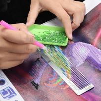 5D Diamond Painting Fix Tool 11.5x3cm Stainless Steel Diamond Pasted Painting Ruler Drawing Ruler for DIY Diamond Painting Kits China Mainland