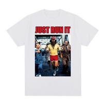 Forrest Gump bėgimas Spausdinti Vasariniai marškinėliai Medvilniniai Vyriški T marškinėliai Nauji TEE TSHIRT Moteriški S white