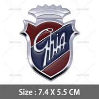 1 vnt. 3D metalinis Chia logotipo ženklelis Automobilio sparno šoninis skydelis Lipdukas Galinės bagažinės emblema Lipdukas Mondeo Fiesta Kuga Edge Ecosport