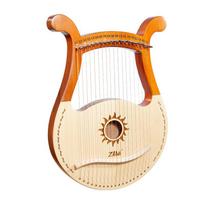 Lyra 19 stygų Lyros arfa Fortepijonas Aukštos kokybės Lyros arfa 19 stygų Raudonmedžio muzikos instrumentas su atsargine styga