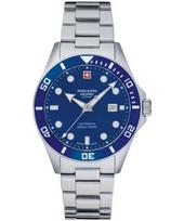 Swiss Alpine Military Deep Sea Stainless Steel Blue Dial Automatic Diver's 7095.2135 300M Men's Watch mėlyna