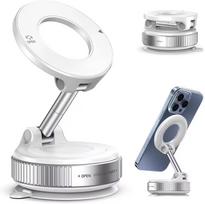 Magnetic Phone Holder Magsafe Compatible Vacuum Suction Cup 360° Rotation Car Truck Mount Universal Fit Portable Foldable phone holder balta