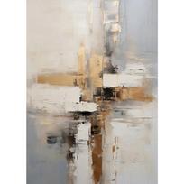 Neutralus kraštovaizdžio drobės tapybos atspaudai, abstraktus tekstūruotas modernus minimalistinis plakatas svetainės sienai namų dekoravimui Cuadros 30x45cm No Frame