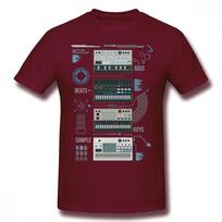 For Man Korg Volca Keys Series Basic Blue Music T shirt Quality Print Rock And Roll Round Collar Plus Size Tee Shirt S
