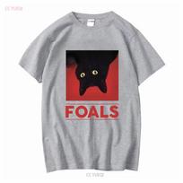 Foals Marškinėliai Indie Roko Grupė Vyriški Ypač Dideli ilgomis arba trumpomis rankovėmis vintažiniai Išskalbti Minkšti Kvėpuojantys madingi Stilingi S
