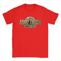Game Euro Truck Simulator 2 Men T Shirts  Leisure Tees Short Sleeve Round Collar T-Shirts Cotton Summer Tops S
